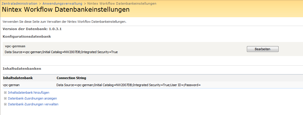 nintex workflow 2007 datenbankeinstellungen nintex workflow 2007 datenbankeinstellungen